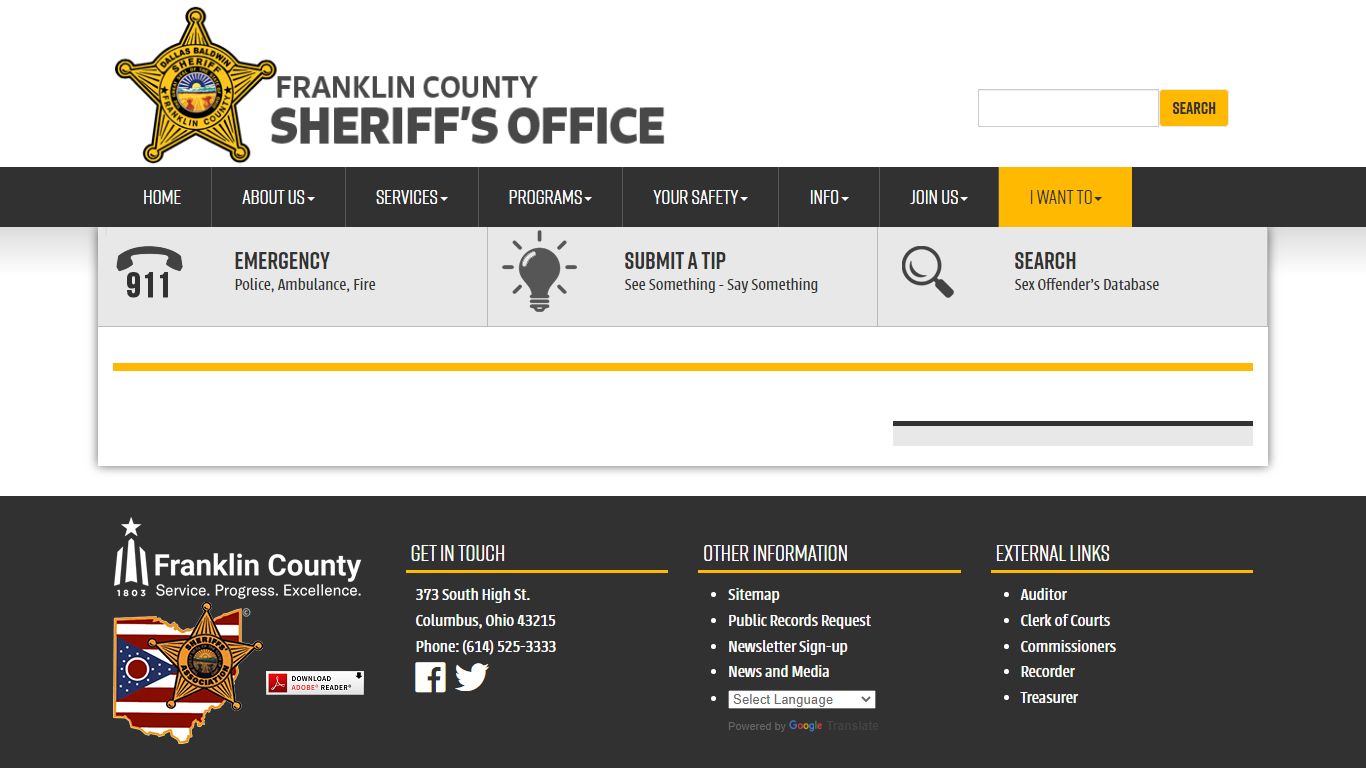 Franklin County Sheriff - Get Inmate Information